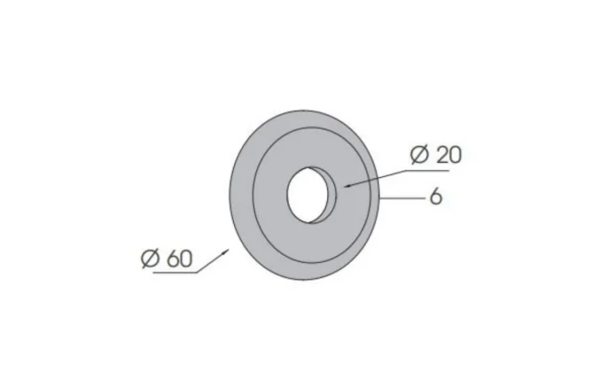 Rondelle PVC ISOSELL cote