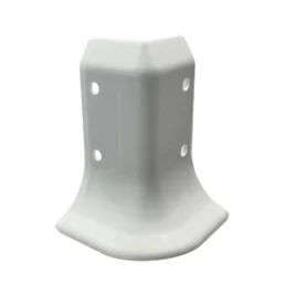 Angle extérieur 2 directions pour plinthes PVC à lèvres souples – accessoire de finition en PVC blanc RAL 9003, pour angles sortants muraux