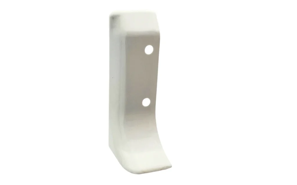 Embout droit pour Plinthes PVC à lèvres souples, accessoire de finition en PVC blanc pour fermeture hygiénique des extrémités, compatible HACCP, pose par rivet, idéal en agroalimentaire, santé ou restauration - ISOSELL