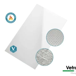 Plaque résistante au feu B-s1-d0 Vetroresina surface lisse en PRV. Structure interne renforcée en fibres de verre hygiénique et conforme méthode HACCP - ISOSELL