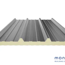 Panneau sandwich de toiture agricole Glamet 3.45 Monopanel – finition trapézoïdale acier – disponible chez ISOSELL sur isosell-pro.com