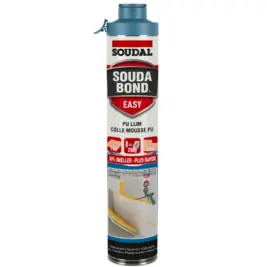 Colle mousse PU Soudabond Easy Click & Fix – collage professionnel panneaux isolants, plâtre et béton cellulaire ISOSELL
