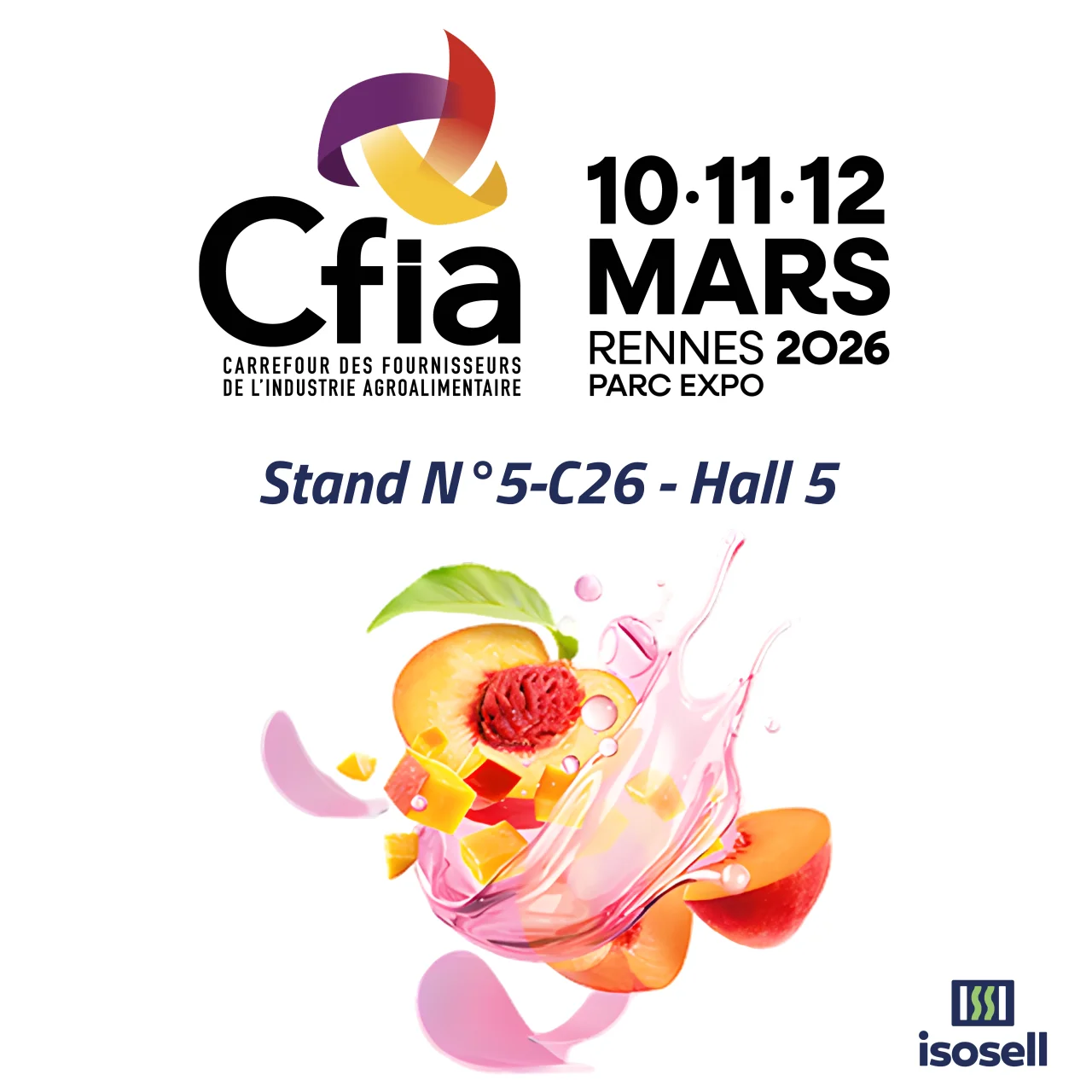 ISOSELL exposant au CFIA Rennes 2026 stand 5-C26 Hall5