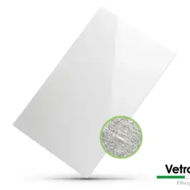 Plaque polyester lisse blanche pour rénovation murale hygiénique en environnements exigeants